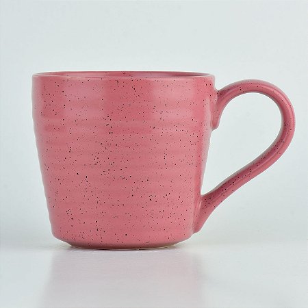 Caneca Granite Rosa em Cerâmica