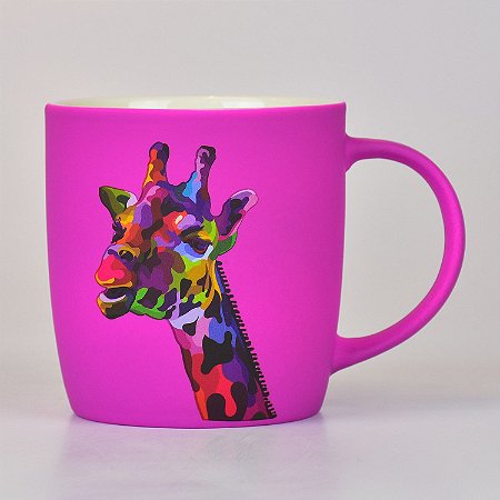 Caneca Girafa em Cerâmica