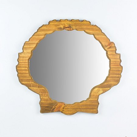 Espelho Concha Marrom