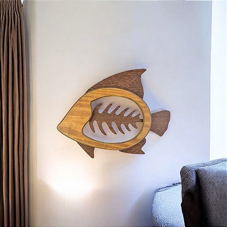 Quadro Espinha de Peixe Marrom Médio