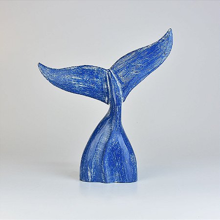 Enfeite Cauda de Baleia Azul M