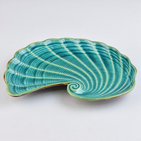 Petisqueira Concha Azul G em Cerâmica