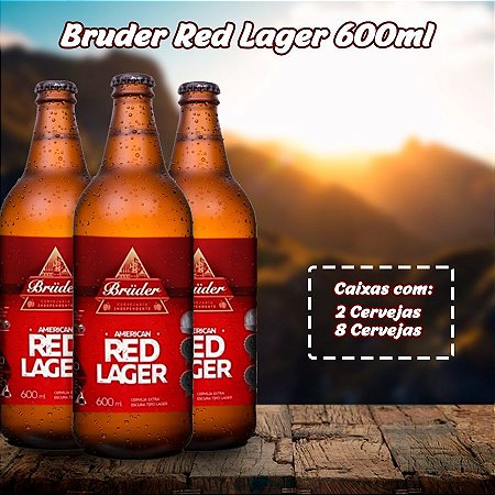 Cerveja Brüder American Red Lager 600ml