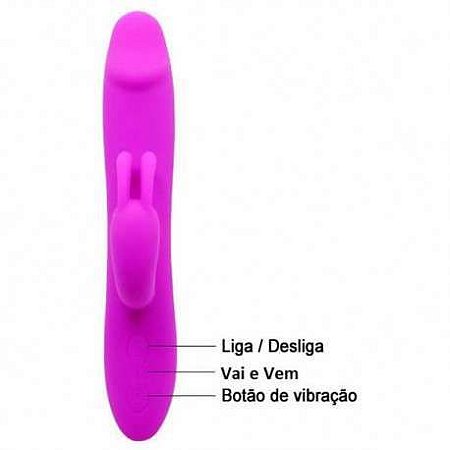 Vibrador rabitt vai e vem