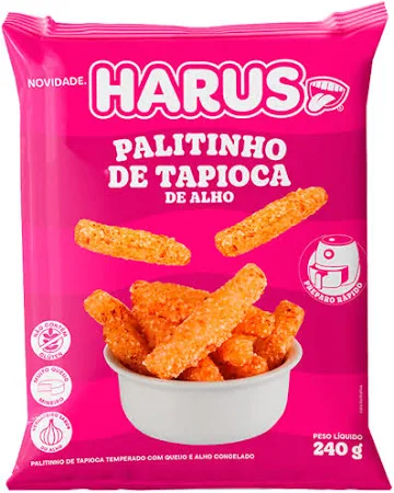 PALITINHO DE TAPIOCA DE ALHO - 240G
