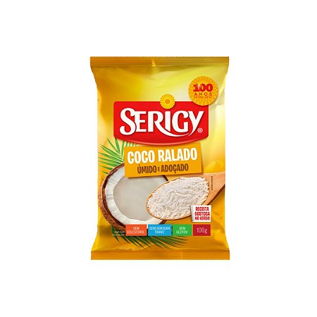 COCO RALADO UMIDO E ADOÇADO 100GR