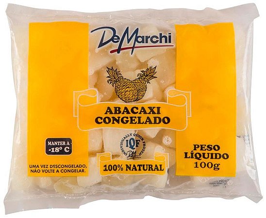 IQF ABACAXI - PCT C/ 1KG (10x100G)