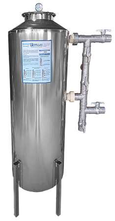 Filtro Central Inox Carvão Ativado 7000 L/h P255.QL-CA