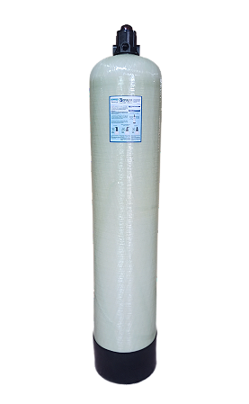 Filtro Central PRFV Zeólita Natural 3000L/h P14x65.VR-ZN para Válvula de Topo Roscável