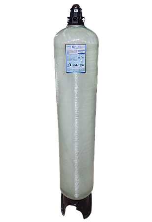 Filtro Central PRFV Zeólita Natural 4000L/h P18x65.VR-ZN para Válvula de Topo Roscável