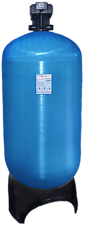 Filtro Central PRFV Carvão Ativado 15000L/h P36x72.VR-CA para Válvula de Topo Roscável