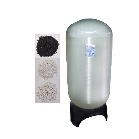 Kit elementos filtrantes para Filtro Central PRFV Carvão Ativado 15000L/h P36x72-CA