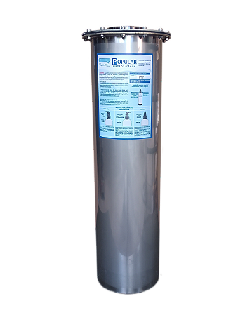 Filtro Central Inox Zeólita Remoção de Ferro e Manganês 800 L/h P17.VR-ZF para Válvula de Topo Roscável