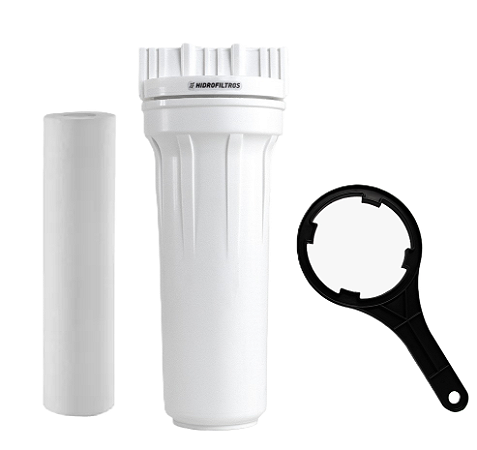 Filtro Hidrofiltros Branco 9.3/4" 1200 L/h PP 5 micras + Chave