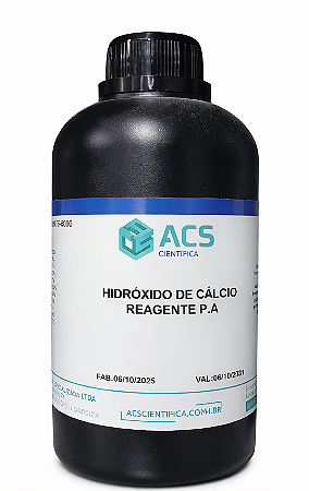 Coagulante e Alcalinizante Hidróxido de cálcio em pó 500g PA