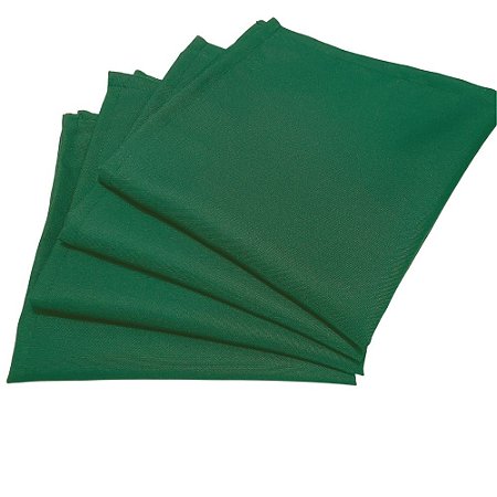 Box 20 Guardanapos de Tecido Oxford Verde Bandeira 40cmx40cm