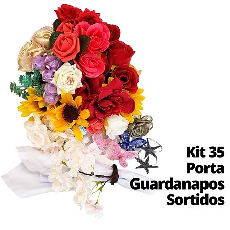 Kit 35 Porta Guardanapos Sortidos