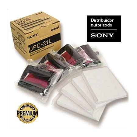 Papel Sony UPC-21L colorido - 200 impressões