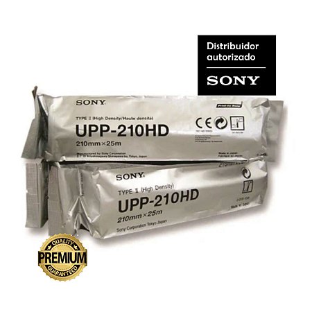 Papel Sony UPP-210HD Tipo II: Alta densidade 210 mm x 25 m
