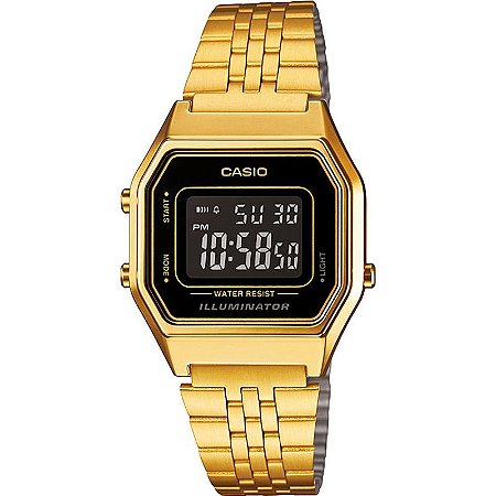 Relógio Casio Dourado Digital