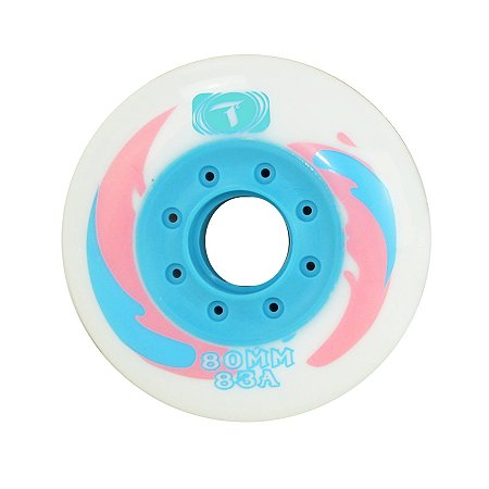 Jogo de Rodas Freestyle Traxart Revolt 80mm/83a Branco DW-264