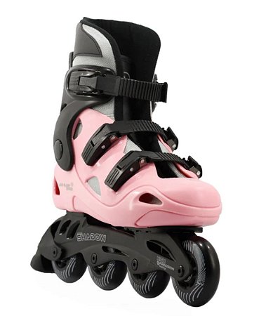 Patins Hd Inline Shadow 76mm Abec-7 - Rosa (iniciante)