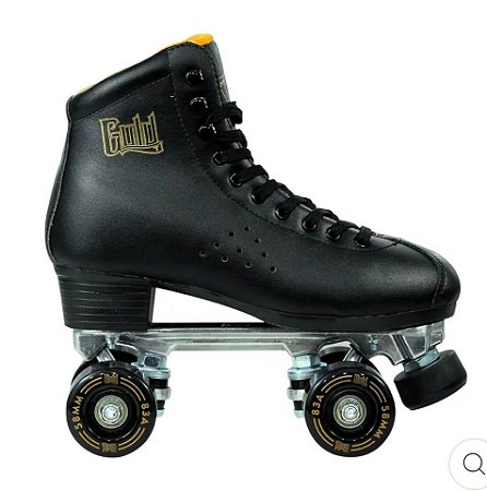 Patins Quad Traxart GOLD preto - 58mm X 32mm ABEC-9 / LANÇAMENTO