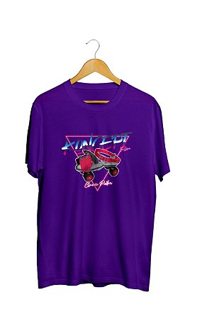 Camiseta Koncept inline - patins retrô Classic / roxa