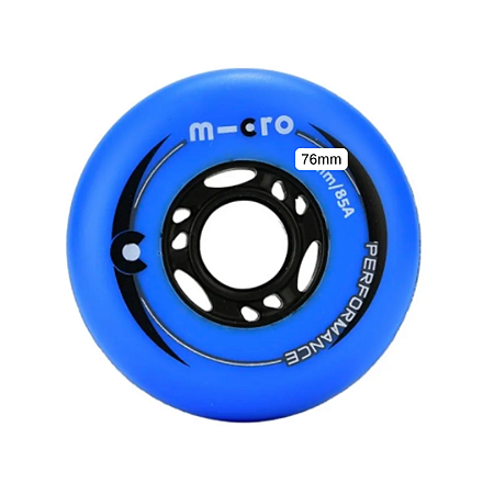 Rodas Micro Performance 76mm / 85a - AZUL (4 unidades)
