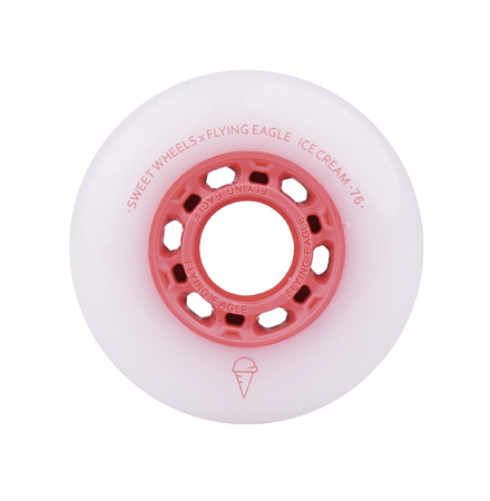 Roda Flying Eagle Ice Cream 76mm - Red / tubo com 8 rodas