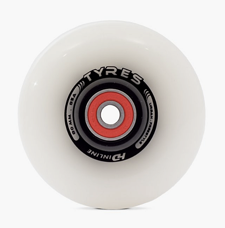 Rodas HD Inline Tyres LED - 80mm / 85A - Branco (4 Unidades)