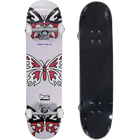Skate Montado Hondar Tribalfly Iniciante Rosa - (envio do RS)