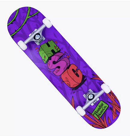 Skate Montado HSC Jungle Roxo - (envio do RS)