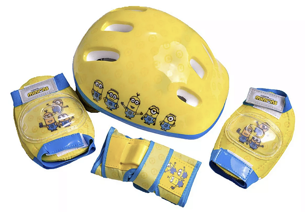 Kit de proteção infantil Minions / com capacete - (envio do RS)