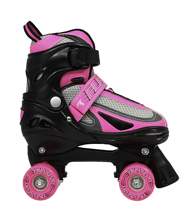 Patins Traxart Flash Quad Infantil - Rodas LED - 54mm / 28 AO 34
