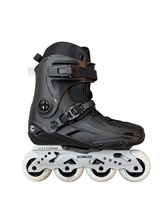 Custom: Patins Cosmo Preto TT com base cinza TC - 35/36