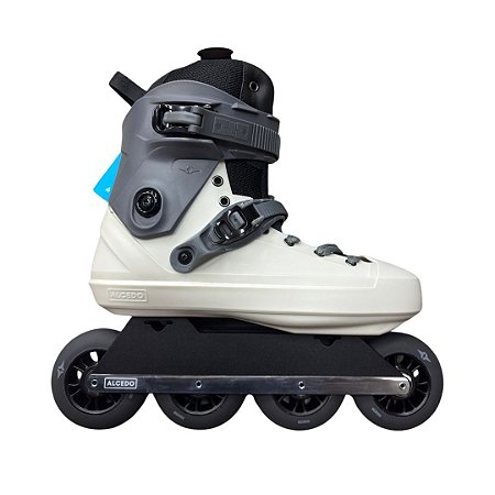 Patins Alcedo One 90 - Cinza/branco com liner Micro