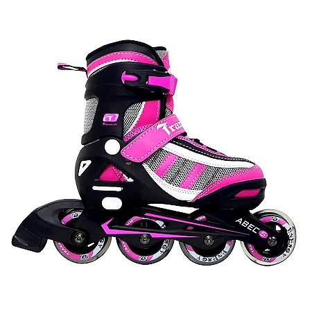 Patins Traxart Energy Infantil Ajustável Rosa