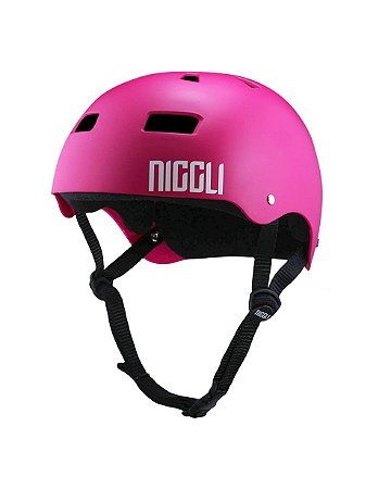 Capacete Niggli Pads Iron Profissional - Magenta Fosco