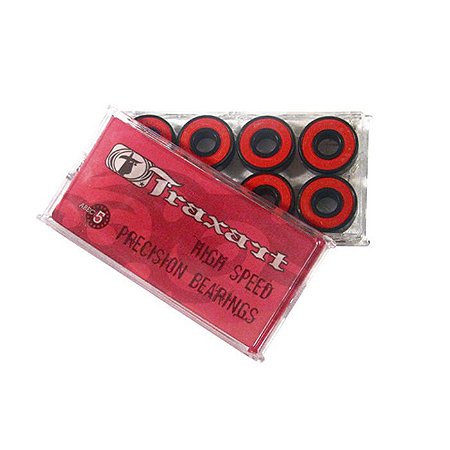 Rolamentos Traxart Para Patins - Abec 5 - Pack com 8 rolamentos