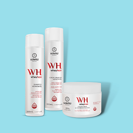 KIT SUPER WHEY HAIR! 300ML ( EFEITO TEIA)