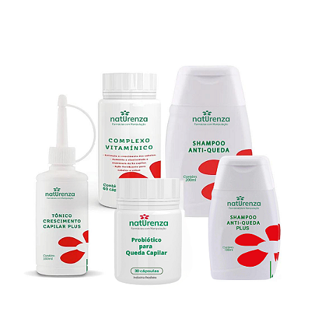 Combo 05 produtos para Combater a Queda de Cabelo