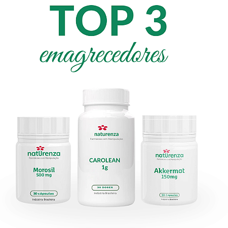 Top 3 Emagrecedores (Morosil, Akkermat e Carolean)