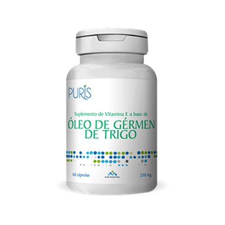Óleo de Gérmen de Trigo 250 mg 60 cápsulas Puris