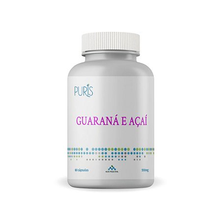 Guaraná e Açaí 550 mg 60 cápsulas Puris