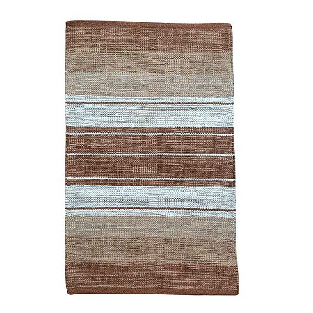 Tapete Kilim Basar 100% Algodão 100mx140cm Marrom