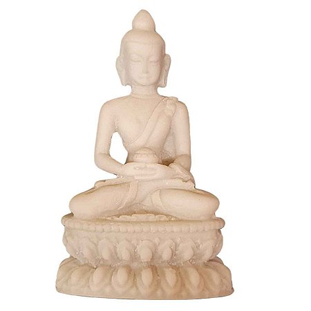 Miniatura de Buda Sidarta Meditação de Pó de Mármore 8cm (Modelo 1)