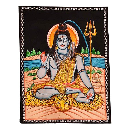 Panô Indiano Shiva Colorido 110cm