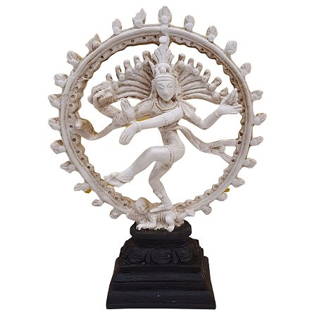 Escultura Shiva Roda de Fogo 26cm