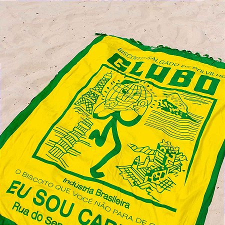 Canga de Praia com Franjas 100% Viscose Biscoito Globo 1.60mx1.10m